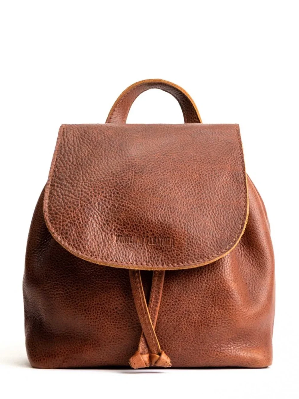 Portland Leather Goods Bucket Backpack- Nutmeg
